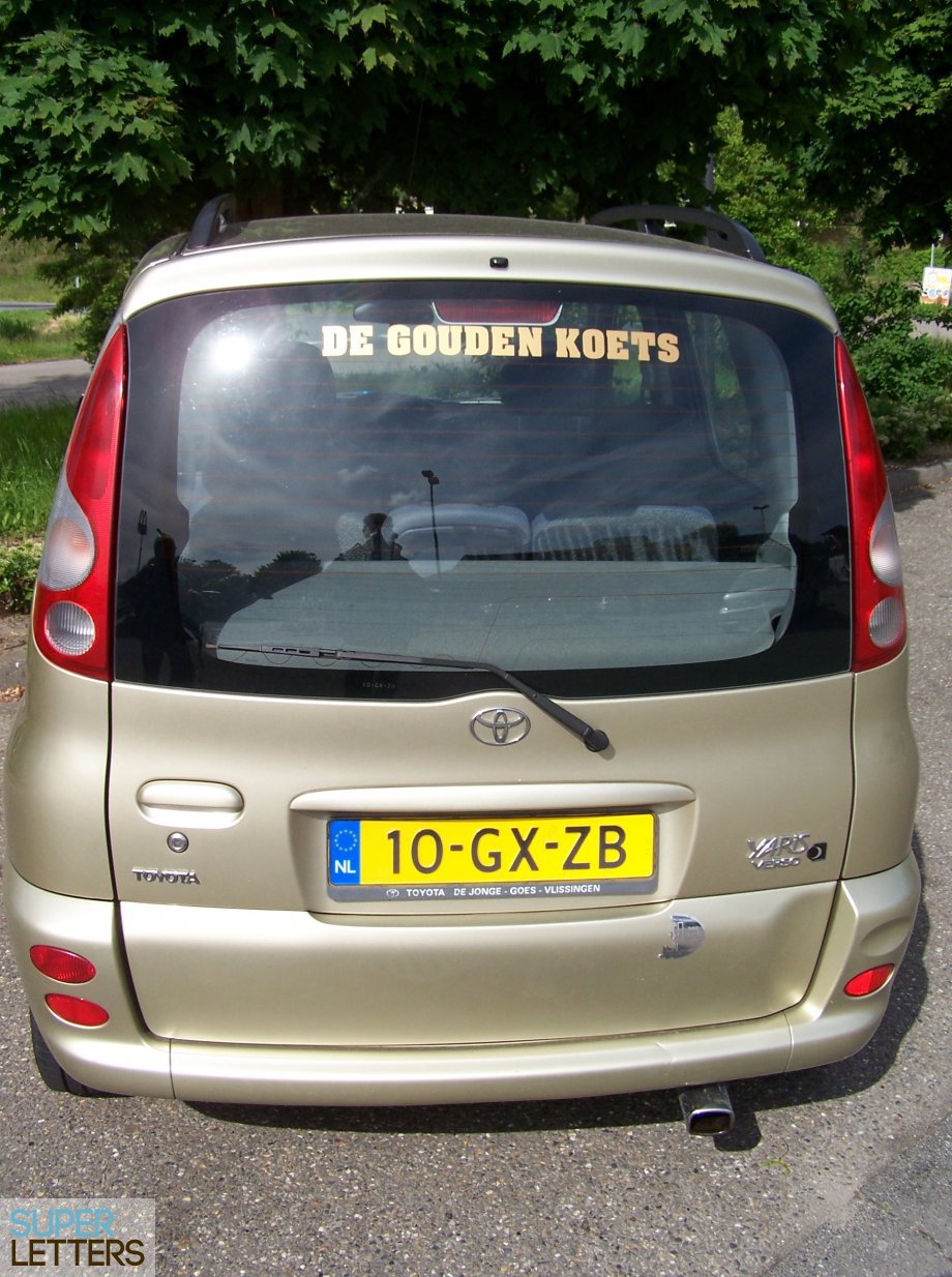 stickers auto | Onze Gouden Koets