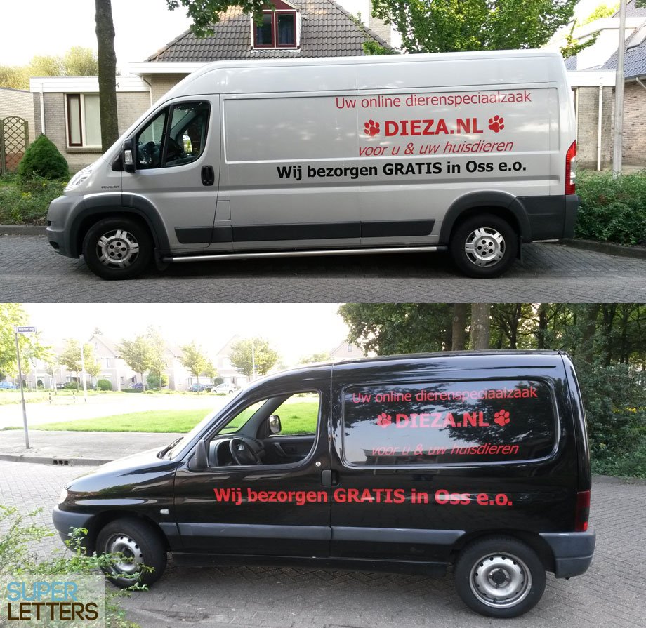 stickers auto | Bedrijfswagens