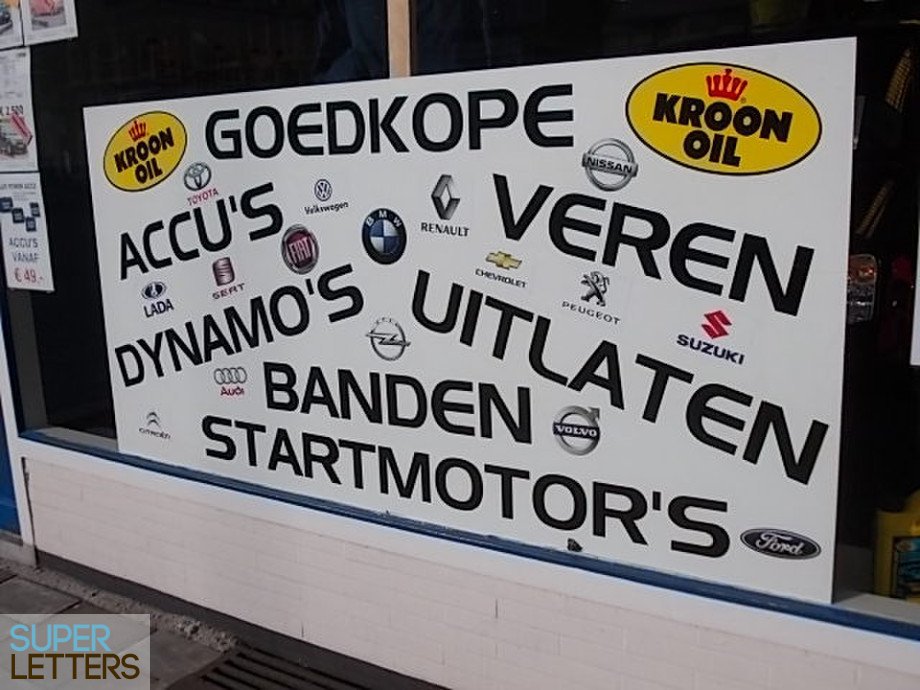 naamstickers | Garage van Zanten