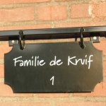 deur stickers | Naambord met plakletters