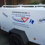 stickers auto | Full Color op aanhanger