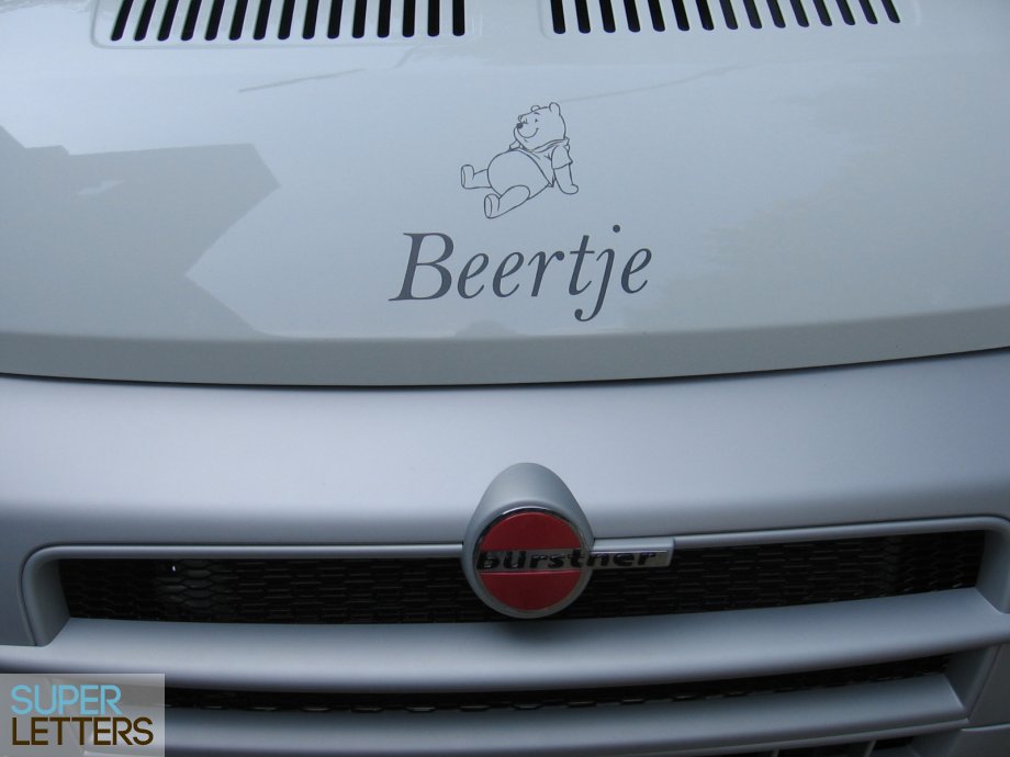 stickers auto | Belettering op camper