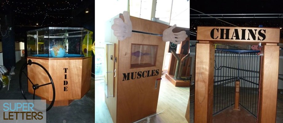 naamstickers | foto van een exhibit