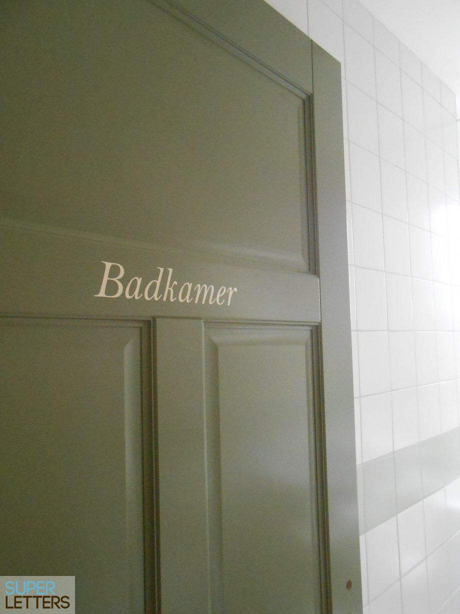 naamstickers | Plakletters op deur