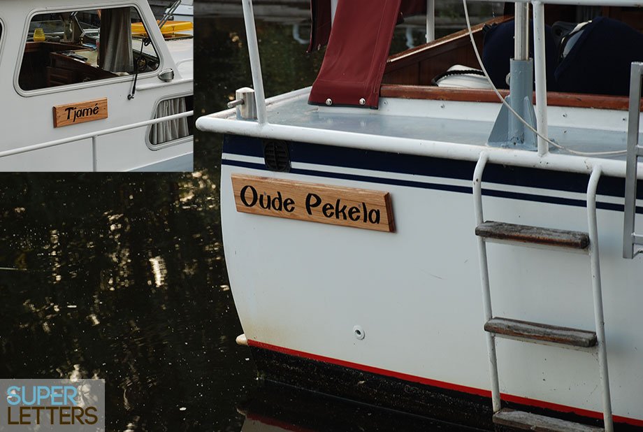 stickers printen | Bootnaam