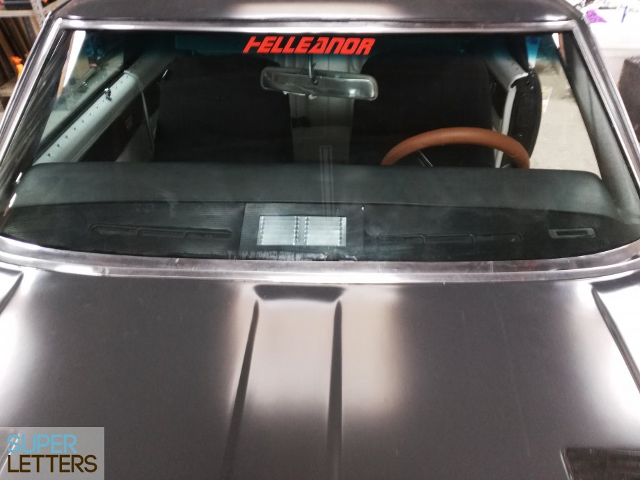 naamstickers | oldtimer voorruit