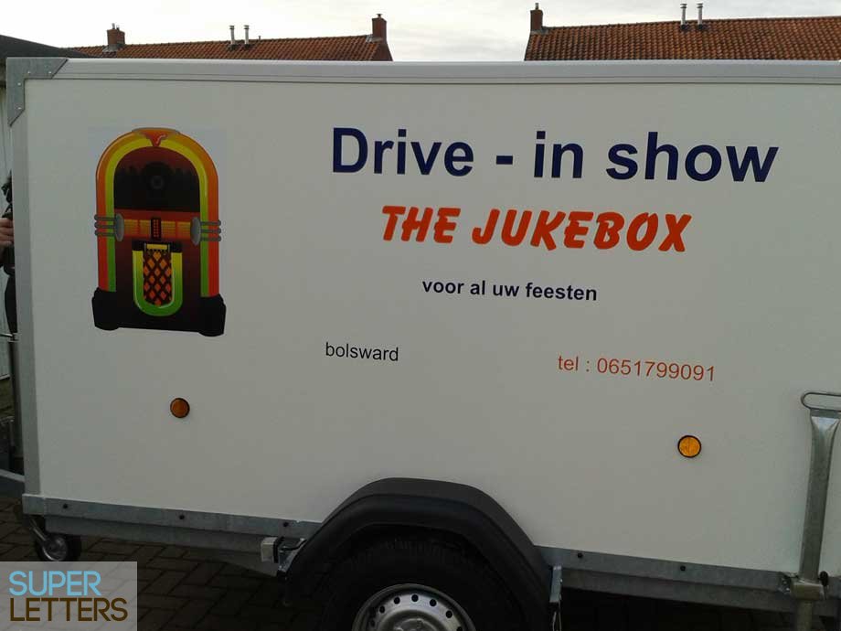 stickers auto | aanhangwagen