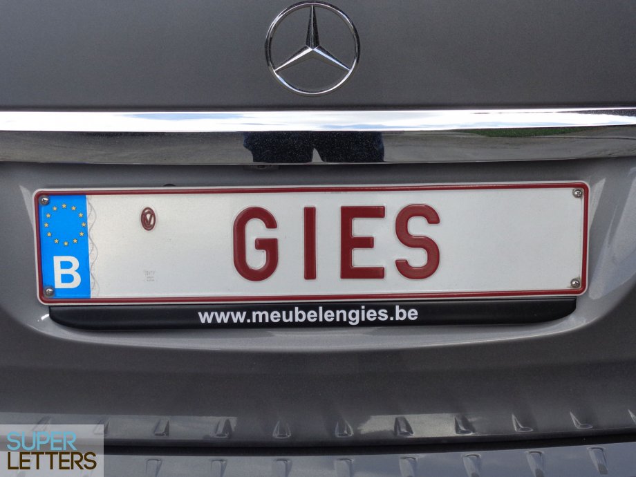 naamstickers | Website onder nrplaat
