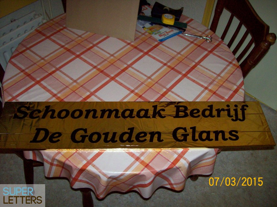 naamstickers | Toneel bord