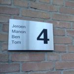 deur stickers | RVS Bord