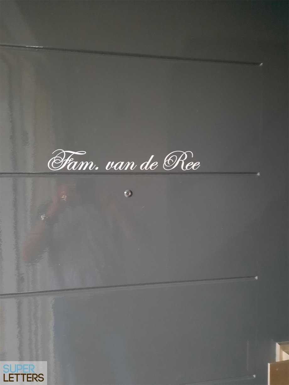naamstickers | Voordeur