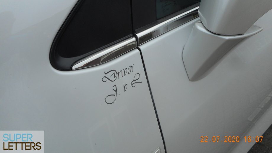 naamstickers | Personalisering van auto