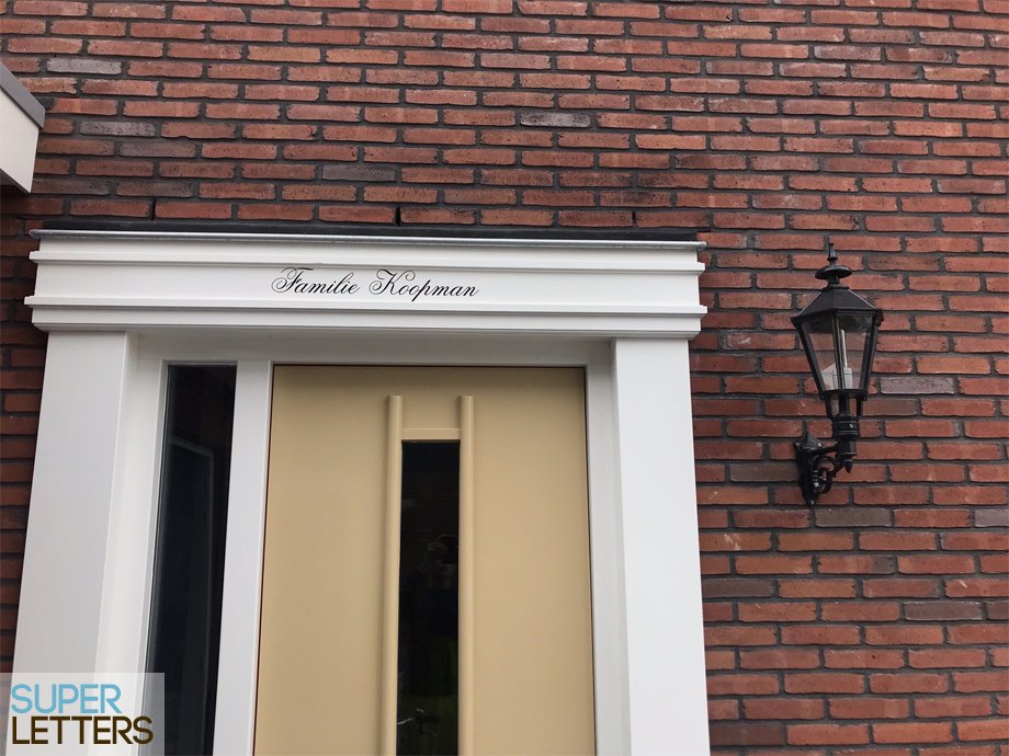 naamstickers | Voordeur