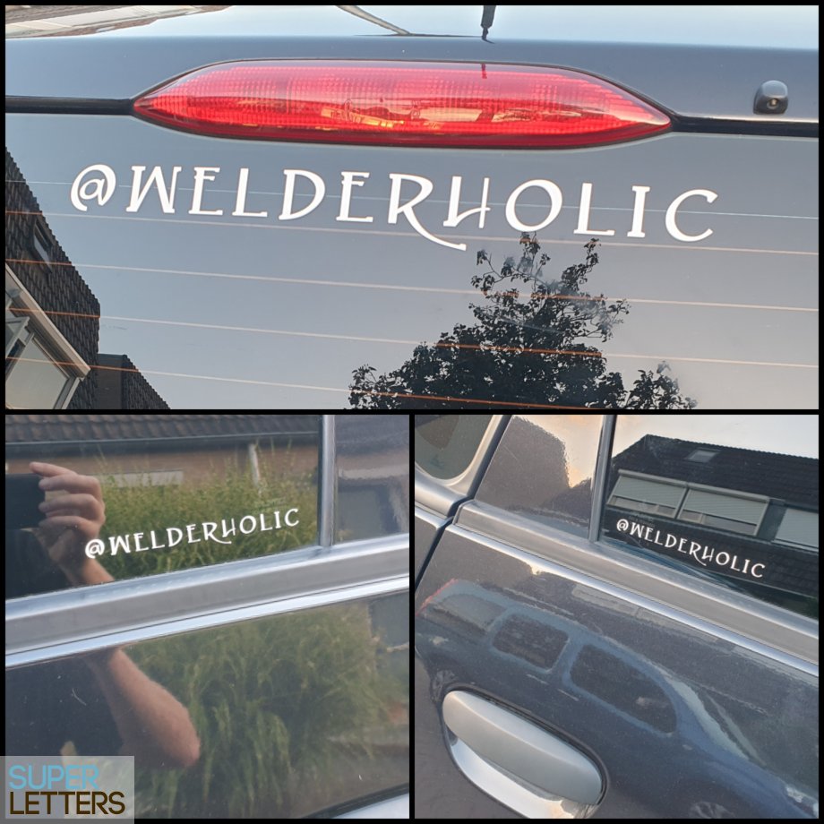 naamstickers | Instagram naam op de auto