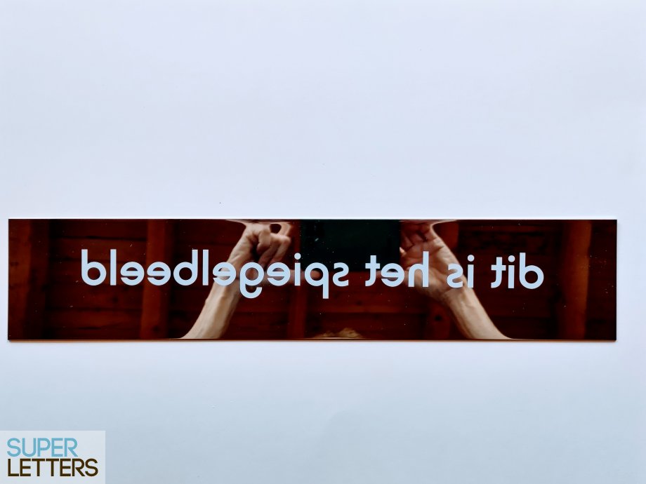naamstickers | spiegelbeeld