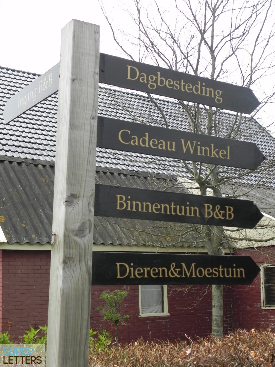 reclamebord plakken | Wegwijs bordjes
