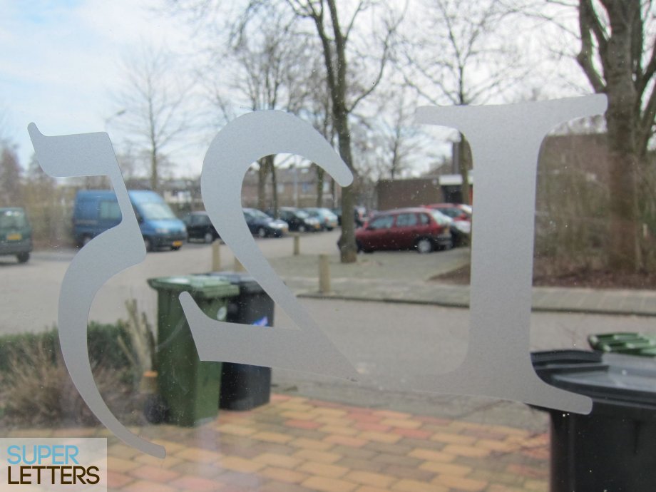 deur stickers | Huisnummer