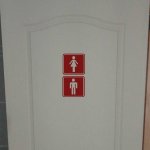 naamstickers | WC deur