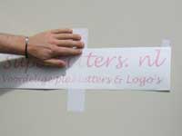 Plakletters en belettering plak instrukties